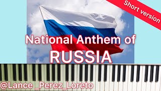 Russian National Anthem Piano Cover Short version [upl. by Naihs]