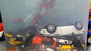 Toy Cars dive in the water Fun [upl. by Bathulda926]