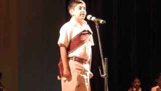 Head Boy speech by Akshay Padmanabhan at Indian High School Junior Dubai [upl. by Rosalinde]