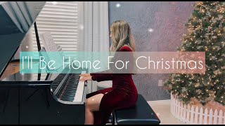 Ill Be Home For Christmas Piano Version Melissa Pianist [upl. by Annaer]