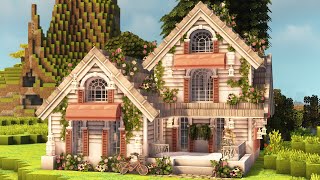 minecraft je 1122 build  💗 coquette cottage  miniaturia amp cocricot mod [upl. by Ryter]