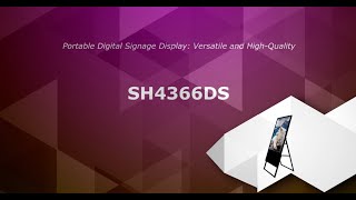 Portable Digital Signage Display Versatile and HighQuality SH4366DS [upl. by Shirlee]