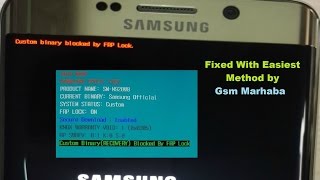 Galaxy J5 Custom Binary Blocked By FRP Lock Solved [upl. by Nicolau]