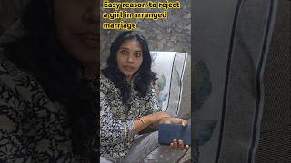 Easy reason to reject a girl in arranged marriage tamilfunnyreels [upl. by Anelys]