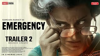 EMERGENCY Trailer 2  Release update  Kangana Ranaut  Anupam kher  Emergency trailer [upl. by Daraj]