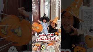 merinding yukachan suka lihat hantu halloween minivlog yukachan homedecor halloween2024 [upl. by Kreiner]