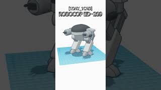 1DAY1CAD ROBOCOP ED209 shorts tinkercad project [upl. by Joo]