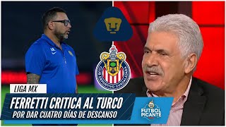 ESTALLÓ el Tuca Ferretti por los cuatro días de descanso que dio Mohamed en Pumas  Futbol Picante [upl. by Latoyia54]