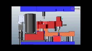 Pronic  InDie Tapping unit  STN unit with servodriven motorization Kinematic details [upl. by Delanty]