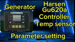 harsen generator controller gu620a temperature sensor settings [upl. by Kataway]