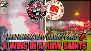 Bohemians 13 St Patricks Athletic  PENALTY MISS RED CARD PYRO 🧨 amp MORE 🇮🇪⚽️ [upl. by Harwin]