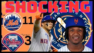 NY Mets CRUSH Phillies 11 3  No Competition [upl. by Llebpmac341]