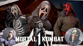 MK1 Khaos Reigns Ghostface Mask Changes His Appearance Every Different Mask Will Have Its Own Outfit [upl. by Rotceh]