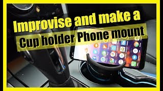 Easy cup holder phone mount for your car [upl. by Nocam]