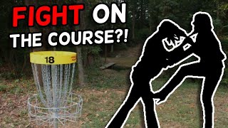 Disc Golfers Fight On The Course [upl. by Astrahan]