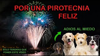 Cane 🐶SonidoRuido de PETARDOS para DESENSIBILIZAR a perros🌈 PIROTECNIA ✅ AYUDALO Adiós miedo [upl. by Novit]