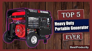 ✅ Top 5 Best Heavy Duty Portable Generator [upl. by Edia261]