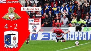 Doncaster Rovers 42 Barrow Matchday45 EFL League Two 2324 Highlight [upl. by Kielty]