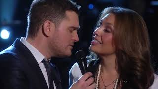 Michael Bublé Duet With Thalia  Mis DeseosFeliz Navidad  Live From NBC New York [upl. by Kernan253]