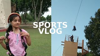 Kids vlog Daily vlog Zipline Sports vlog VloggerAyaan HudaAleemvlogs [upl. by Aicemak]