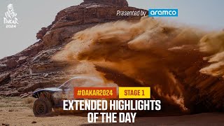 Extended highlights of Stage 1 presented by Aramco  Dakar2024 [upl. by Anirehtac392]