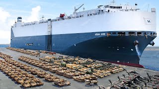 US Insane Logistic Operation to Move Billion  Worth of Army Vehicles by Sea [upl. by Tibbetts]