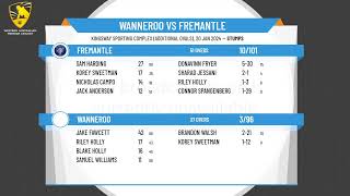 WA Premier Cricket  Mens Second Grade  Round 12  Wanneroo v Fremantle  Day 1 [upl. by Ydnolem]