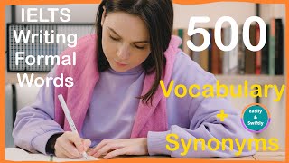 IELTS writing vocabulary  synonyms band 8 words collection for both writing tasks [upl. by O'Mahony]