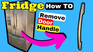 How To Remove A Refrigerator Handle That has No Alley Wrench Key Hex Driver Removal Take Off [upl. by Bearce133]