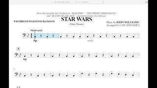 Star Wars  Trombone amp Baritone Play Along [upl. by Sesmar]