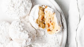 Kourabiedes  Greek Christmas Cookies [upl. by Hildy322]