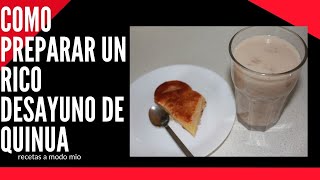 Como Preparar Quinua  Quinoa Para El Desayuno  Desayuno De Quinua Peruano [upl. by Payson]