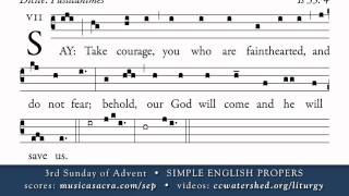 COMMUNION • 3rd Sunday of Advent • SIMPLE ENGLISH PROPERS [upl. by Annaeel842]