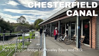 Towpath Cycle from Tapton to Staveley along the Chesterfield Canal [upl. by Kinch]