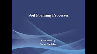 Soil Forming Processes [upl. by Jolyn638]