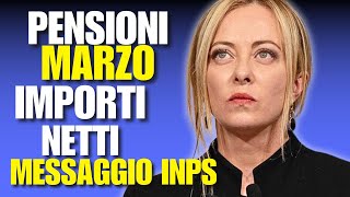 PENSIONI MARZO 2024 MESSAGGIO INPS AUMENTI ESATTI [upl. by Sunda]