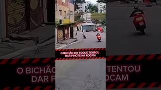 Ladrão com moto roubada tentou dar fuga no sargento da Rocam pinotes rocam pm rota fuga [upl. by Cari]