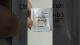 Cholecalciferol sachet  Vitamin d3 granules  Calcirol granules  vitamin d3 deficiency shorts [upl. by Aiynot]