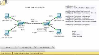 VLANs and Trunks for Beginners  Part 8 DTP [upl. by Oicnedif871]