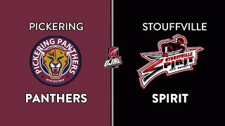 OJHL Highlights  Pickering Panthers VS Stouffville Spirit  October 14 2024 [upl. by Kolk]