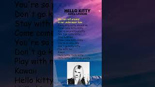 Avril Lavigne  Hello Kitty Lyrics shorts [upl. by Eca]