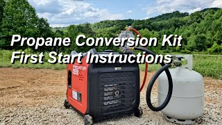 Propane conversion kit first start instructions [upl. by Leinahtam]