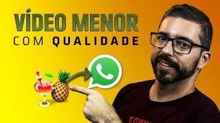 Como diminuir tamanho do vídeo mantendo qualidade e enviar pelo Whatsapp • Handbrake [upl. by Ecirtal]