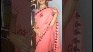 Open pallu saree wearing very easy tips saree sareedraping easy sareedraping simply shorts [upl. by Alemak11]