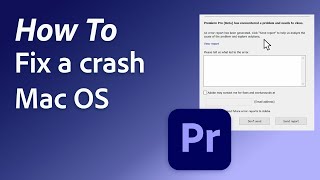 Troubleshooting Crashes in Adobe Premiere Pro for MacOS [upl. by Wurtz757]