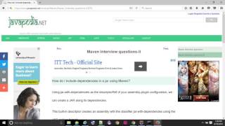 How do I include dependencies in a jar using Maven  javapedianet [upl. by Ynatterb]