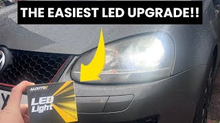 ULTIMATE LED Headlight Upgrade for Your Car 🔥 AUXITO LEDs Tested on MK5 Golf GTI [upl. by Webster]