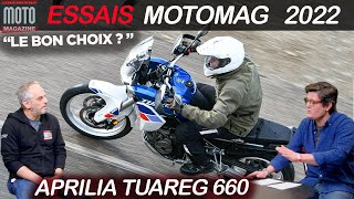 APRILIA TUAREG 660 ▶︎ ESSAI MOTO MAGAZINE [upl. by Ko863]