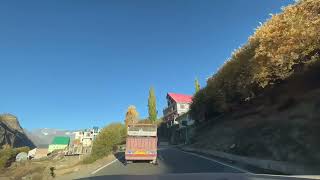 Autumn colour of Lahaul Valley in Himachal  Drive from Manali to Keylong [upl. by Cain989]