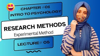 Research Methods in Psychology  Experimental Method in Psychology Iqra Saeed Clinical Psychologist [upl. by Kitarp]